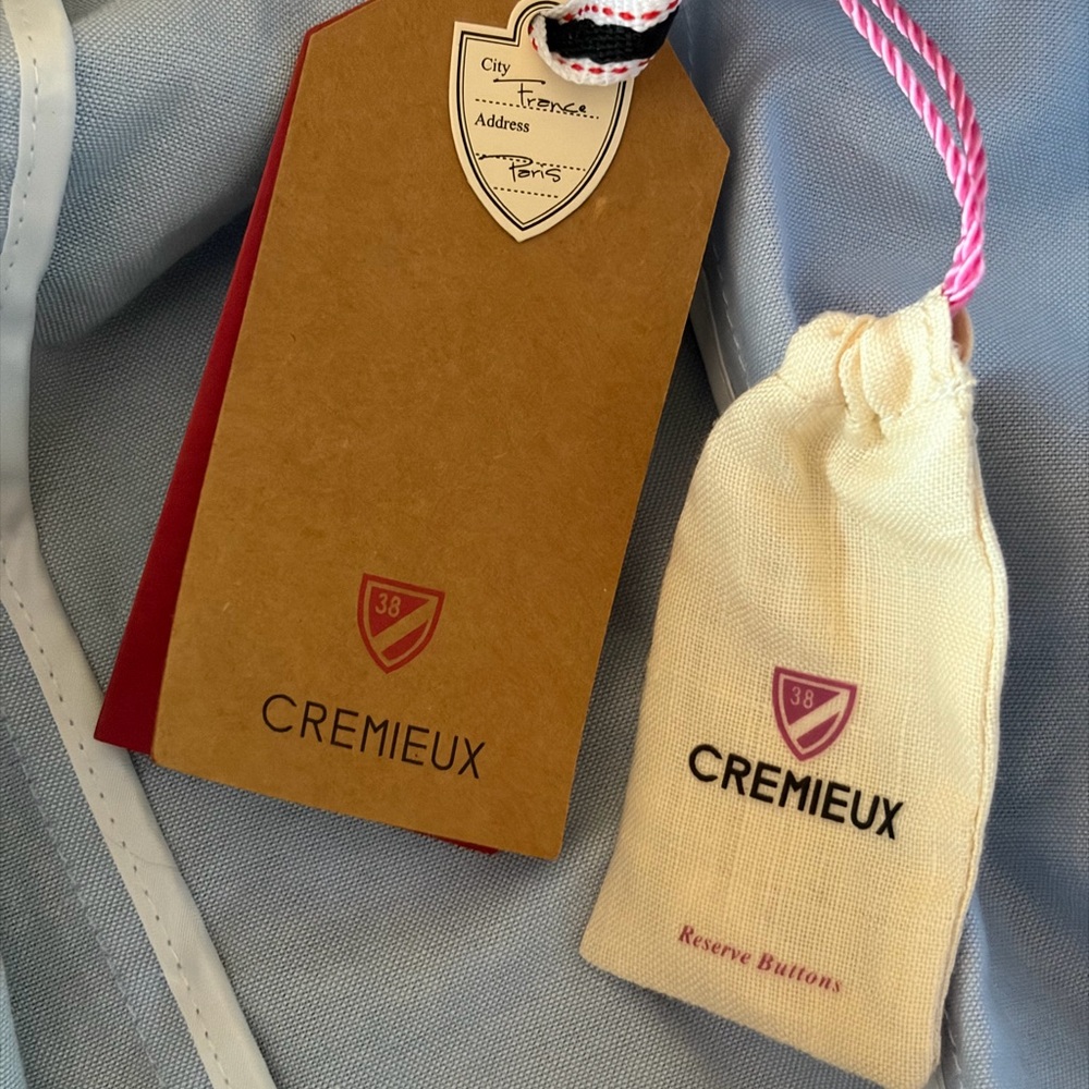 Cremieux Light Blue Tailored Blazer Jacket Size 38 NWT Structured Preppy - Picture 3 of 3